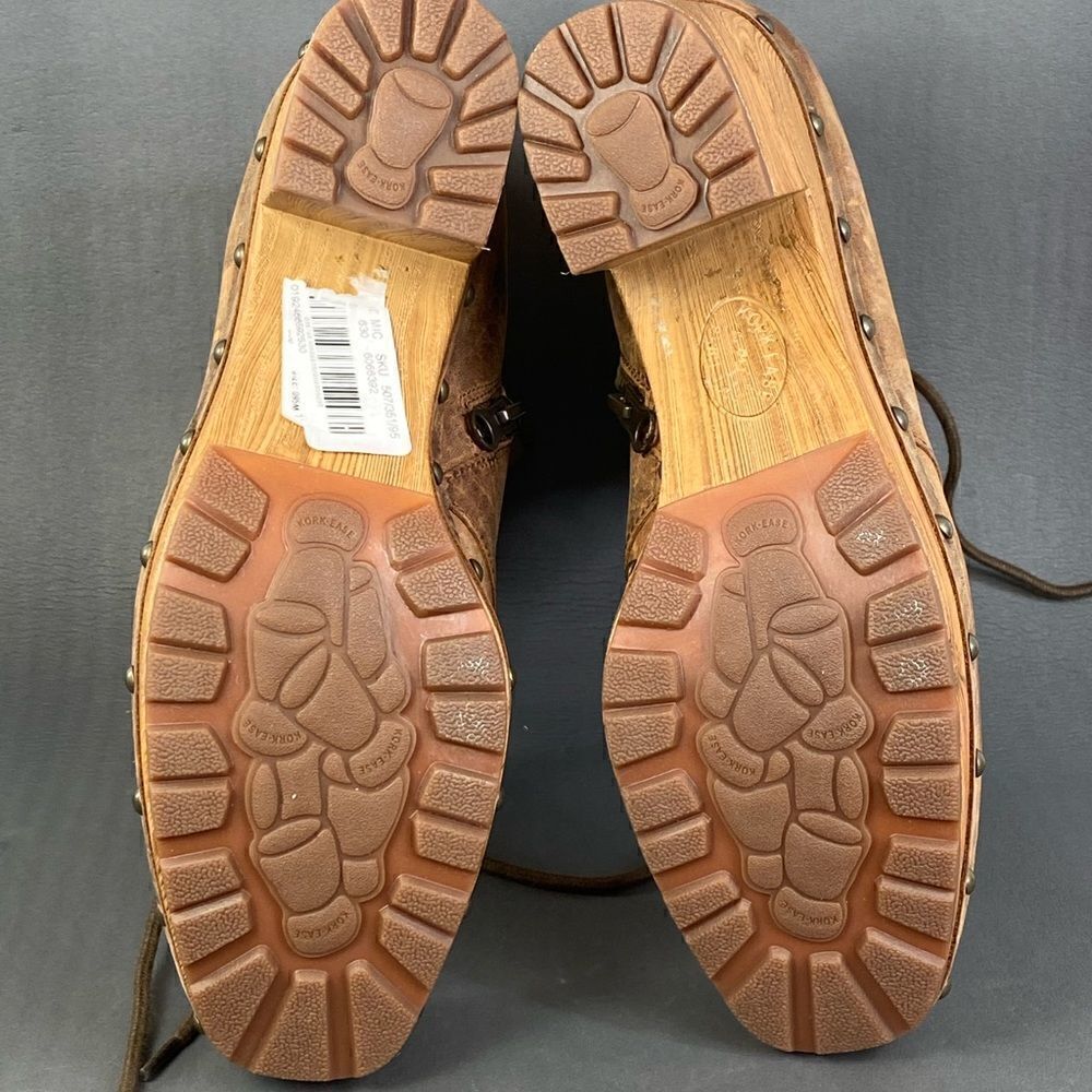 Kork-Ease Sherborn Leather Lace-Up Boot - Brown womens size  9.5 - Picture 10 of 11